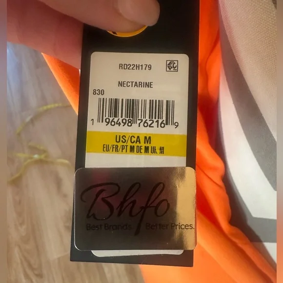 🆕NWT RACHEL Rachel Roy Women's Harland Short Halter Sheath Dress in orange M - Picture 5 of 6